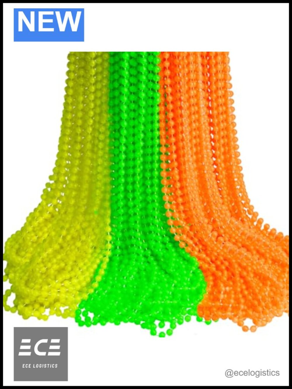Glow in the Dark Bead Necklace Set 96pc Party Favors